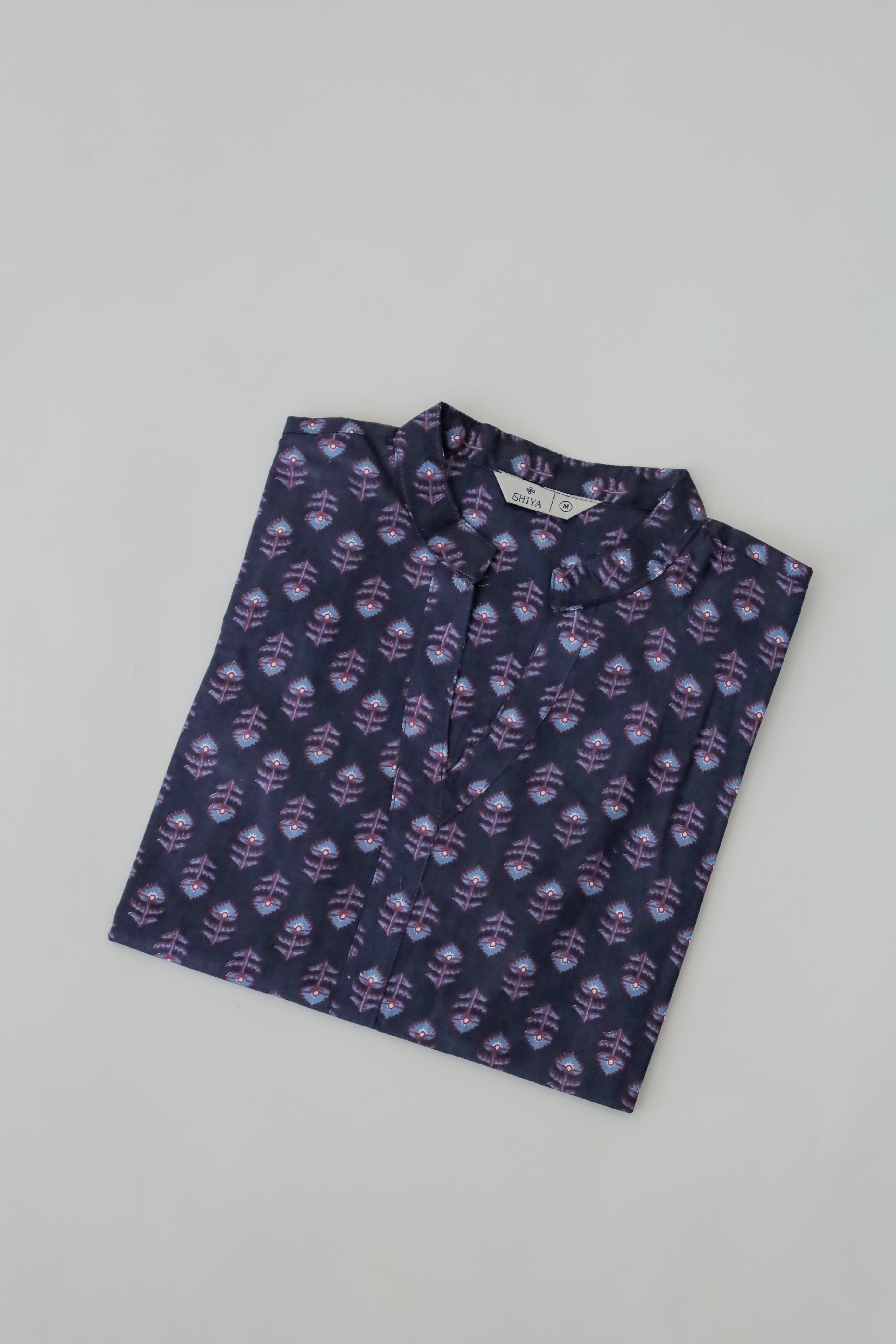 Black Printed Kurta